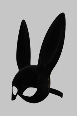 BunnyMasque lapin velours avec pompon