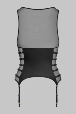 Chambre NoireTop corset porte-jarretelles