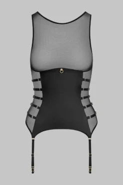 Chambre NoireTop corset porte-jarretelles