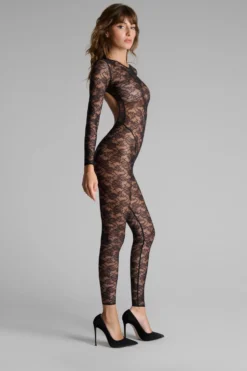 FlashbackCatsuit manches longues dos ouvert