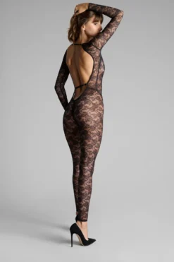 FlashbackCatsuit manches longues Col V