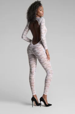 FlashbackCatsuit manches longues dos ouvert
