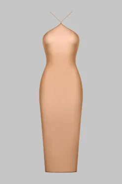 French Kiss LightRobe midi dos ouvert