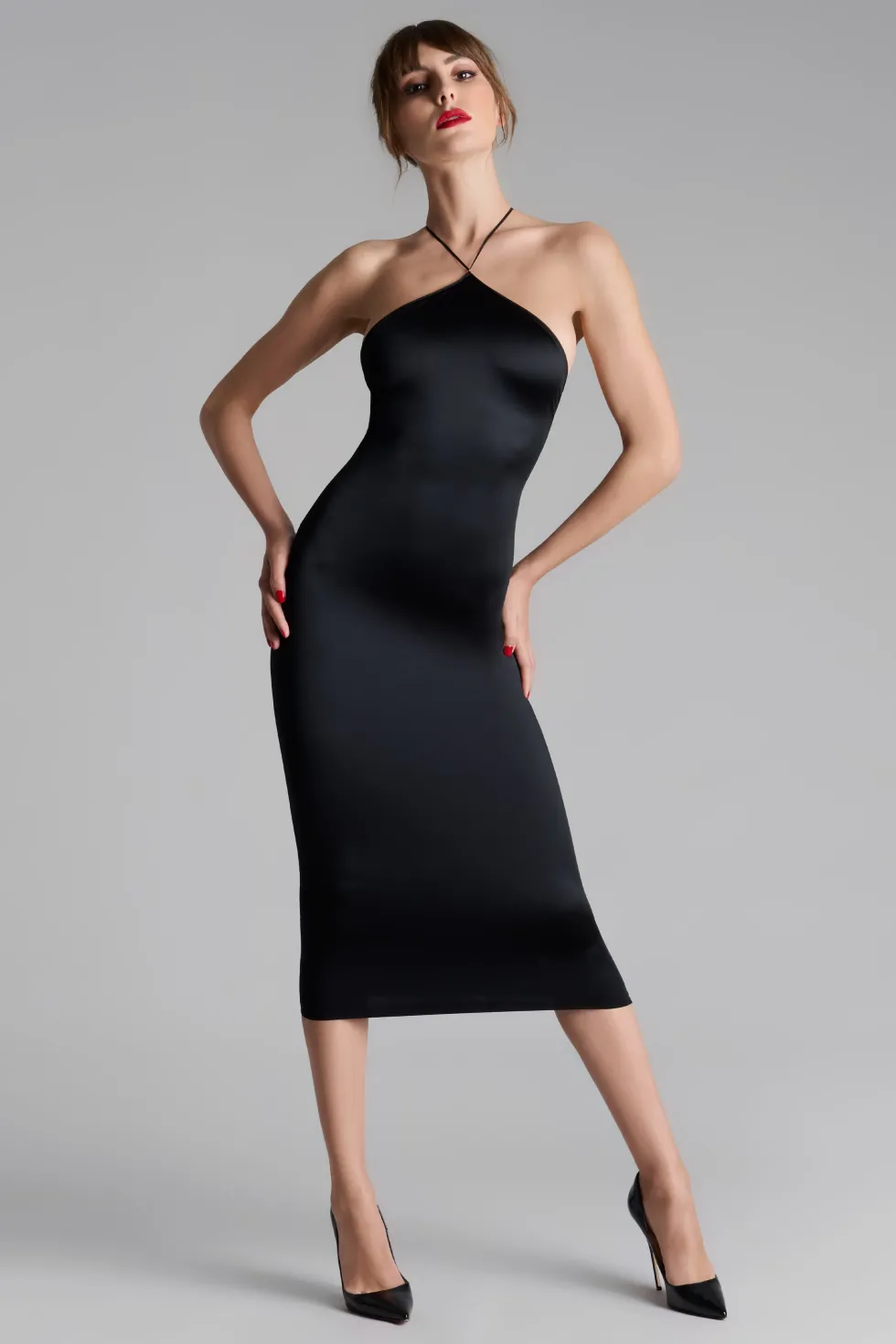 French KissRobe midi dos ouvert