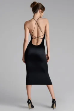French KissRobe midi dos ouvert