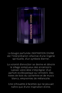 Inspiration DivineBougie d'ambiance notes de Bois Précieux