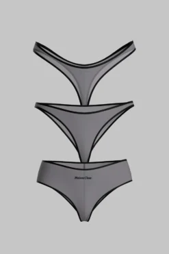 La ParisienneSet de 3 Bas Gris Foncé