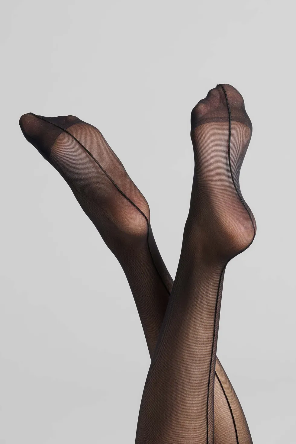 LegwearBas coupés roulés couture 20D