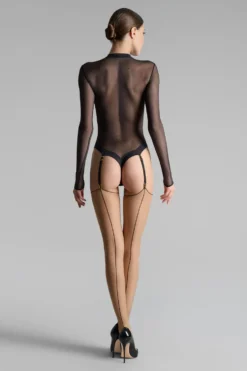 LegwearBas coupés roulés couture 20D