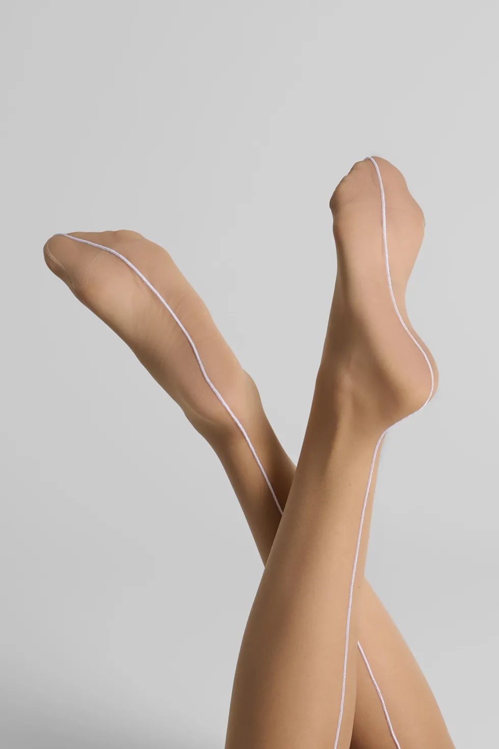 LegwearBas coupés roulés couture 20D