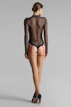 LegwearBas coupés roulés couture 20D