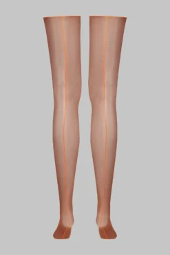 LegwearBas coupés roulés couture fluo 20D