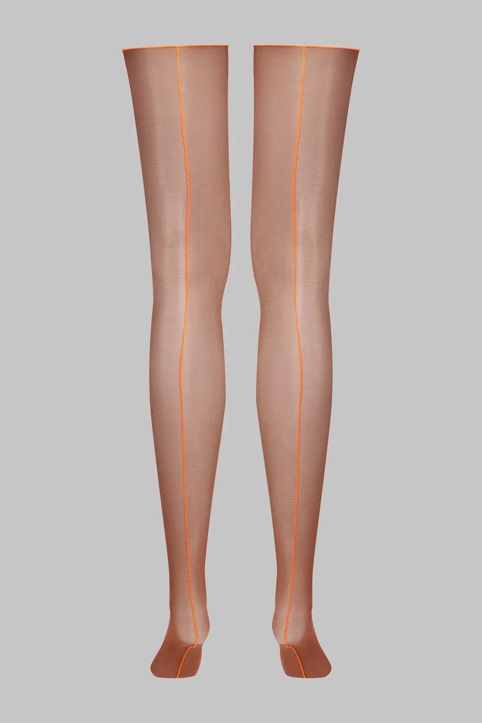 LegwearBas coupés roulés couture fluo 20D