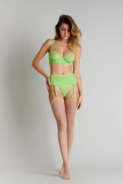 LegwearBas coupés roulés couture fluo 20D