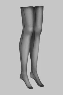 LegwearBas coupés roulés coutures côtés 20D