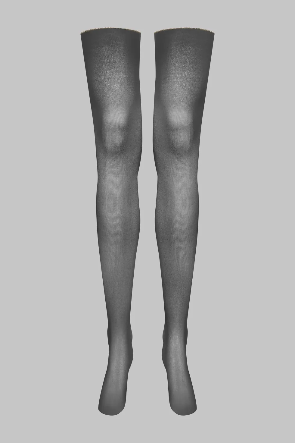 LegwearBas coupés roulés couture Lurex 20D - Noir/Or