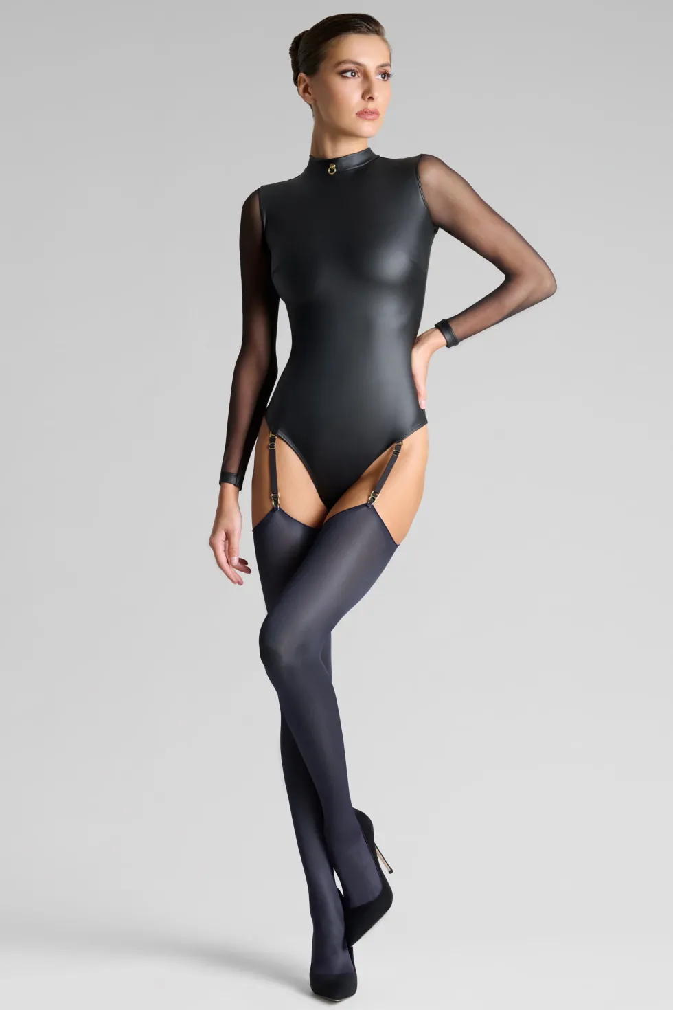 LEGWEARBas Coupés Roulés 40D - Gris