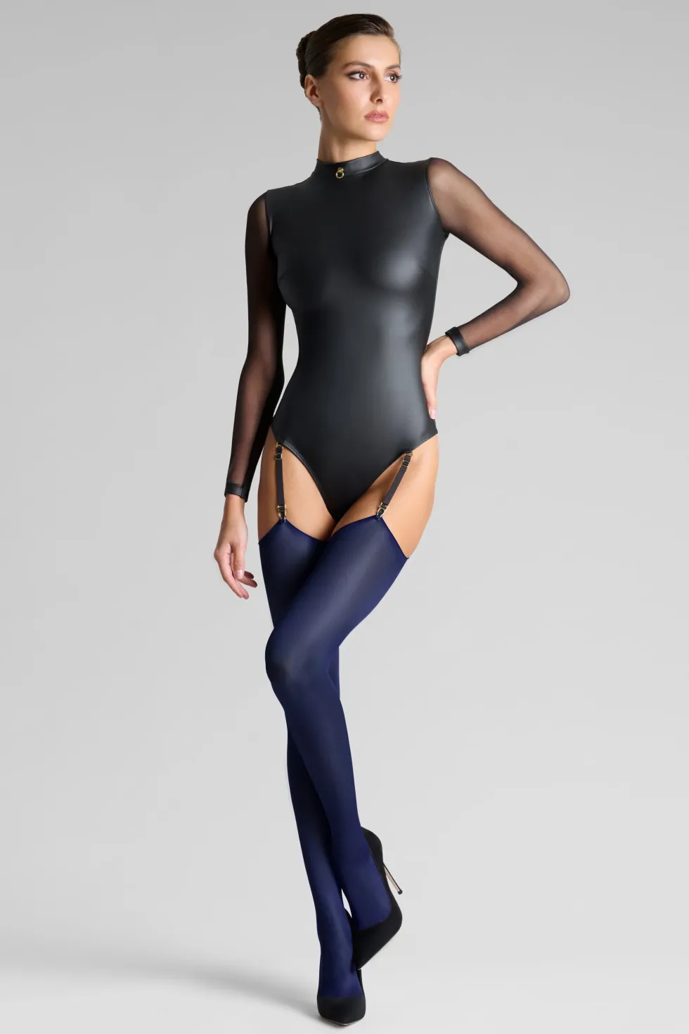 LEGWEARBas Coupés Roulés 40D - Marine