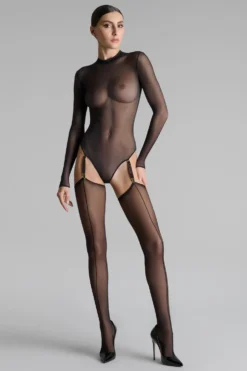 LegwearBas coupés roulés double couture 20D