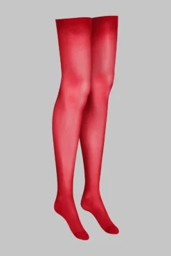 LEGWEARBas Coupés Roulés 40D - Rouge