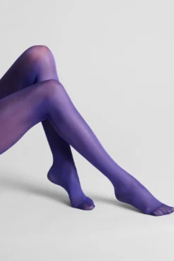 LegwearBas coupés roulés 40D - Violet