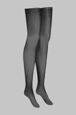 LegwearBas coupés roulés glacés 20D - Noir