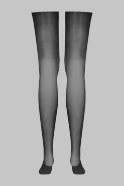LegwearBas coupés roulés glacés 20D - Noir