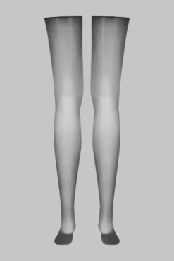 LegwearBas coupés roulés glacés 20D - Fumé