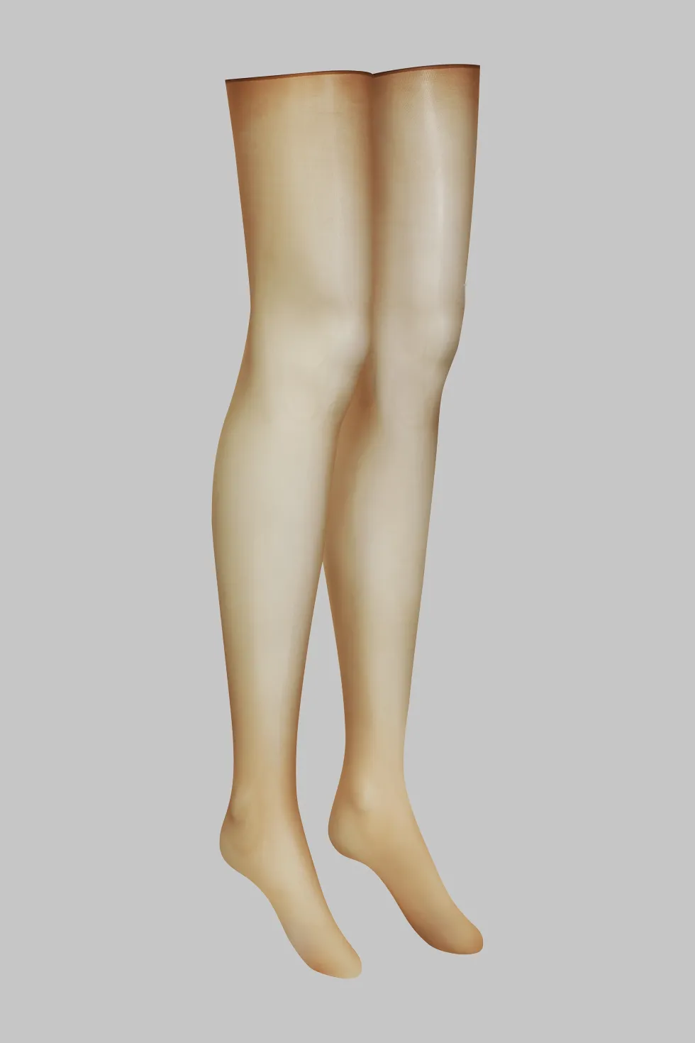 LegwearBas coupés roulés glacés 20D - Caramel