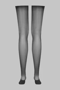 LegwearBas coupés roulés voile soyeux 20D - Noir