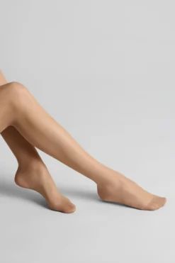 LegwearBas coupés roulés voile soyeux 20D - Nude