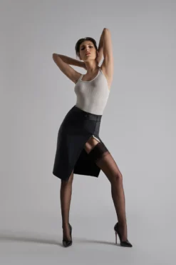 LegwearBas jarretières couture 20D