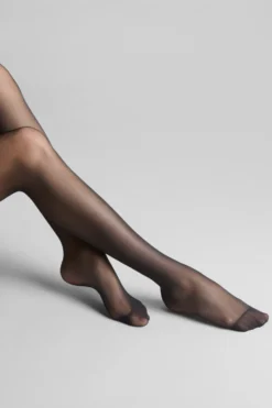 LegwearBas voile jarretières rayées 20D