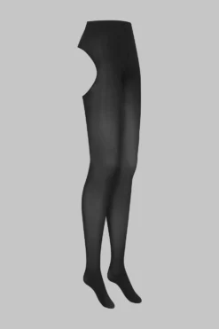 LEGWEARCollant Dos Ouvert 70D - Noir - Scandale x Maison Close