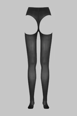 LEGWEARCollant Dos Ouvert 70D - Noir - Scandale x Maison Close