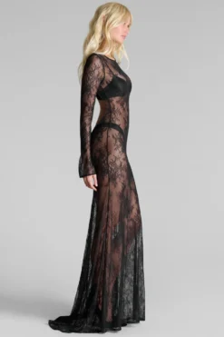 Le Vestiaire030 Robe longue dentelle dos nu