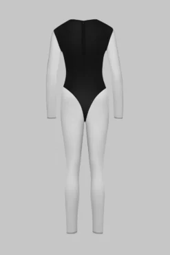 Pure TentationCatsuit col V manches longues