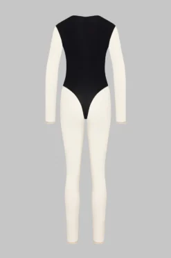 Pure TentationCatsuit col V manches longues