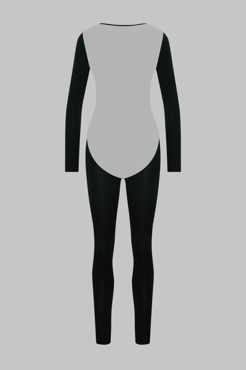 Pure TentationCatsuit manches longues dos transparent