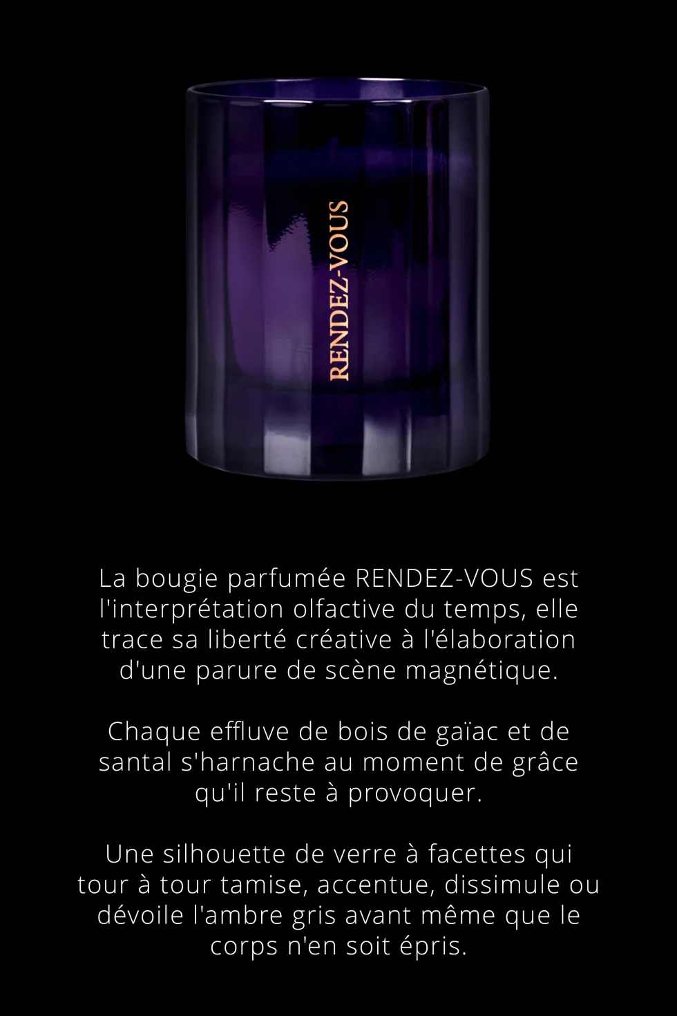 Rendez-VousBougie d'ambiance notes Musquées